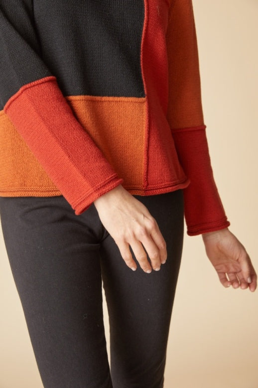 Habitat Yin Yang Block Party Sweater - 81255 - SIENNA