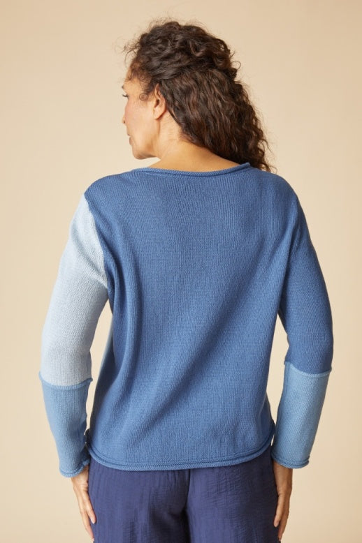 Habitat Yin Yang Block Party Sweater - 81255 - PLUM (NOT HARBOR)