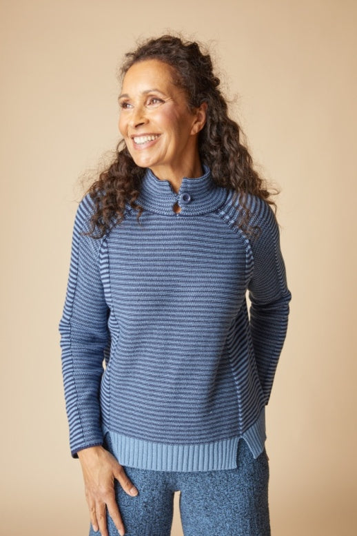 Habitat Yin Yang Stripe Right Pullover - 81253 - HARBOR