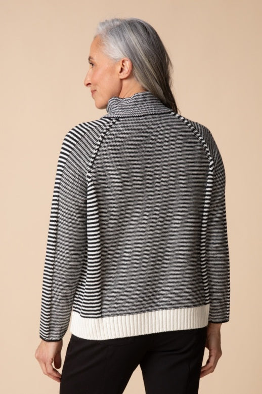 Habitat Yin Yang Stripe Right Pullover - 81253 - WINTER WHITE