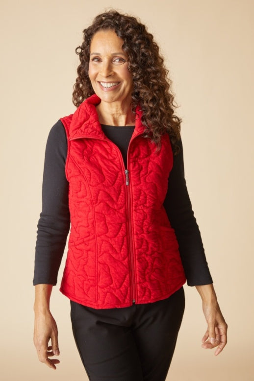 Habitat Cascade Quilt Shaped Vest - 53736 - CHERRY