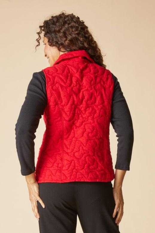 Habitat Cascade Quilt Shaped Vest - 53736 - CHERRY