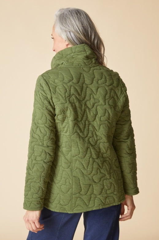 Habitat Cascade Quilt Shaped Coat - 53733 - FERN