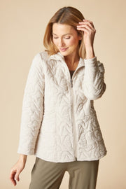 Habitat Cascade Quilt Shaped Coat - 53733 - DOVE