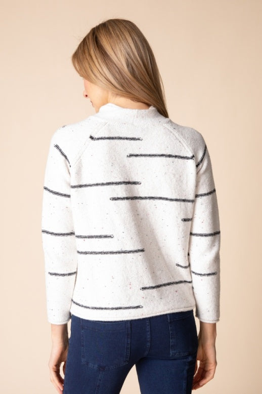Habitat Harvest Tweed Funnel Neck Pullover - 89201 - WINTER WHITE
