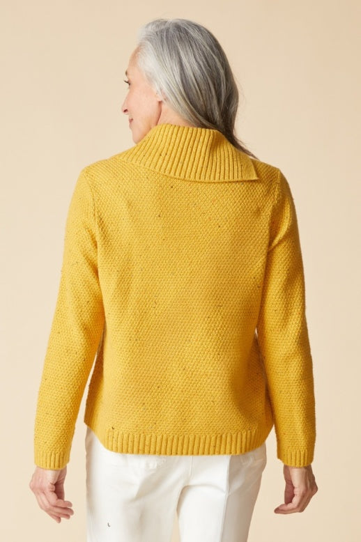 Habitat Harvest Tweed Aspen Pullover - 89102 - HONEY