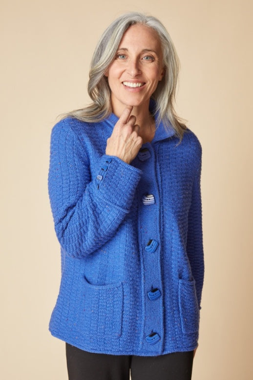 Habitat Harvest Tweed Buttoned Up Cardigan - 89104 - ECLIPSE