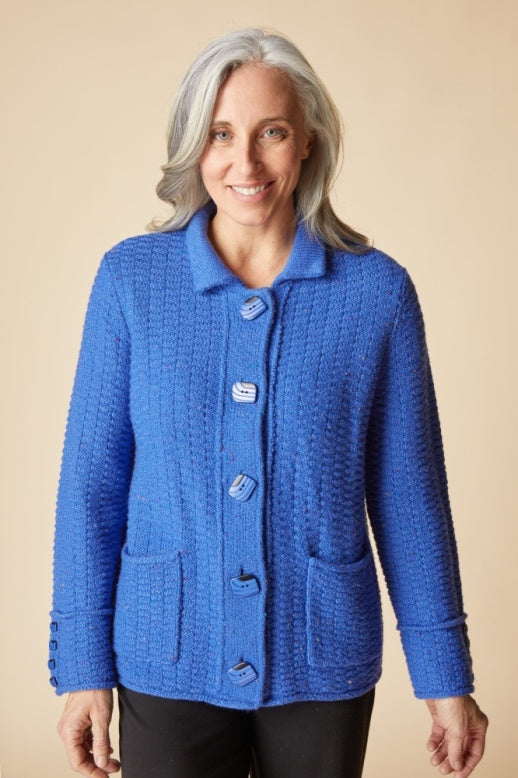 Habitat Harvest Tweed Buttoned Up Cardigan - 89104 - ECLIPSE