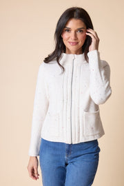 Habitat Harvest Tweed Birchwood Cardigan - 89109 - WINTER WHITE