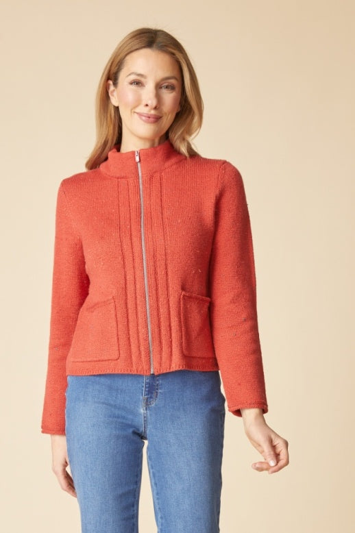 Habitat Harvest Tweed Birchwood Cardigan - 89109 - SIENNA