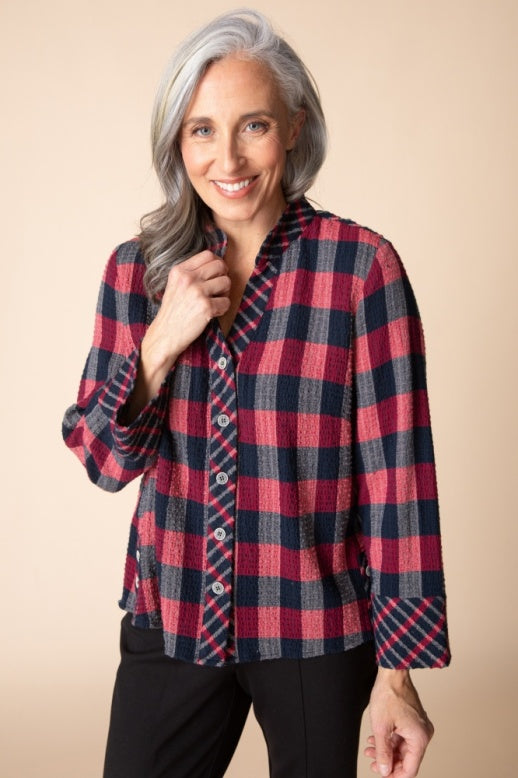 Habitat Plaidemonium Uptown Shirt - 40344 - ROUGE