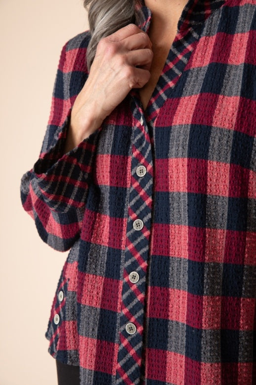 Habitat Plaidemonium Uptown Shirt - 40344 - NAVY