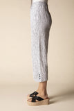 Habitat Crinkle Crepe Stripe Pleat Buton Capri - 22776 - WHITE