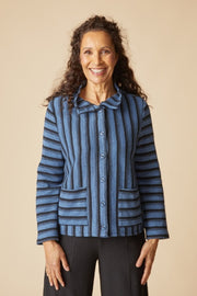 Habitat Between The Lines Line Up Sweater - 83212 - HARBOR