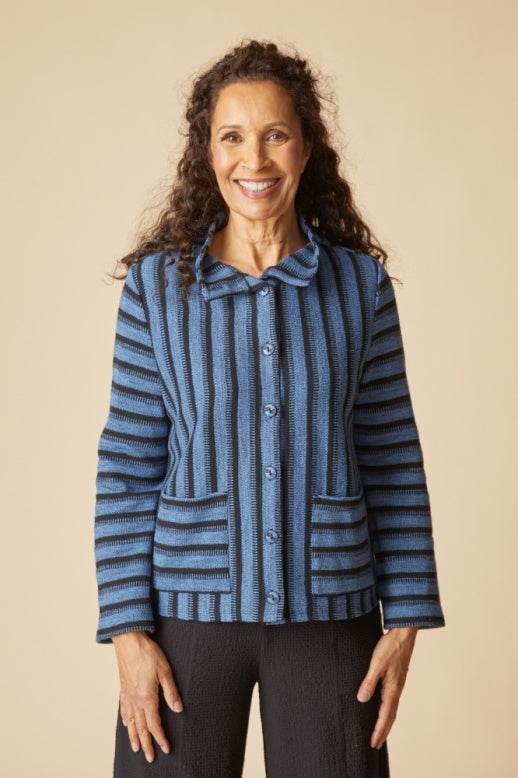 Habitat Between The Lines Line Up Sweater - 83212 - HARBOR
