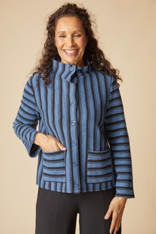 Habitat Between The Lines Line Up Sweater - 83212 - HARBOR