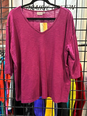 Prairie Cotton by CMC Jersey Slub Loose Drop Shoulder Top - JS269