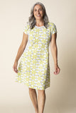 Habitat Crinkle Crepe Floral Mix Astrid Dress - 21684 - LEAF