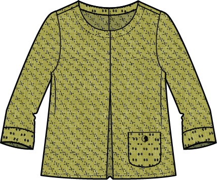 Habitat Mix & Match Geo Inverted Pleat Pullover - 48102 - LENTIL (NOT SIENNA)