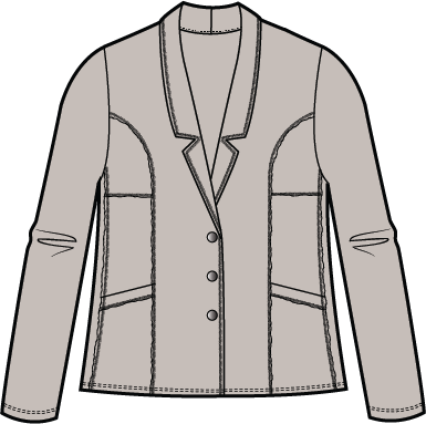 Habitat Stonewash Cotton Spandex South Side Jacket - 31521 - DOVE (NOT DENIM)
