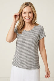 Habitat Catalina Knit Stripe Pasadena Tee - 21939 - SLATE