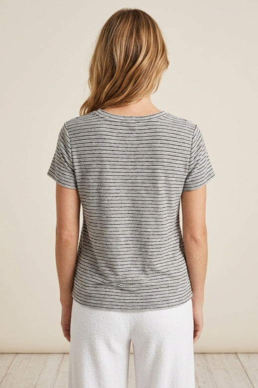 Habitat Catalina Knit Stripe Pasadena Tee - 21939 - SLATE