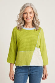 Habitat Yin Yang Seamed Pullover - 89716 - KIWI