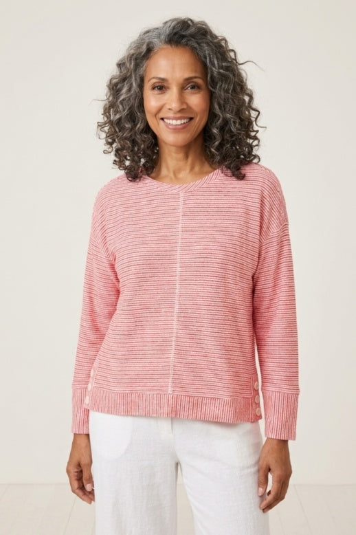 Habitat Catalina Knit Stripe Grove Pullover - 21903 - POPSICLE