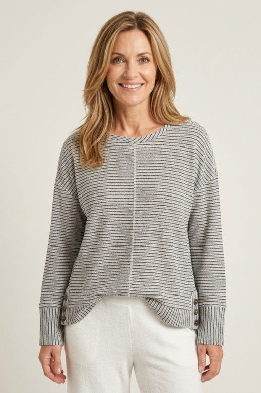 Habitat Catalina Knit Stripe Grove Pullover - 21903 - RIVIERA (NOT SLATE)