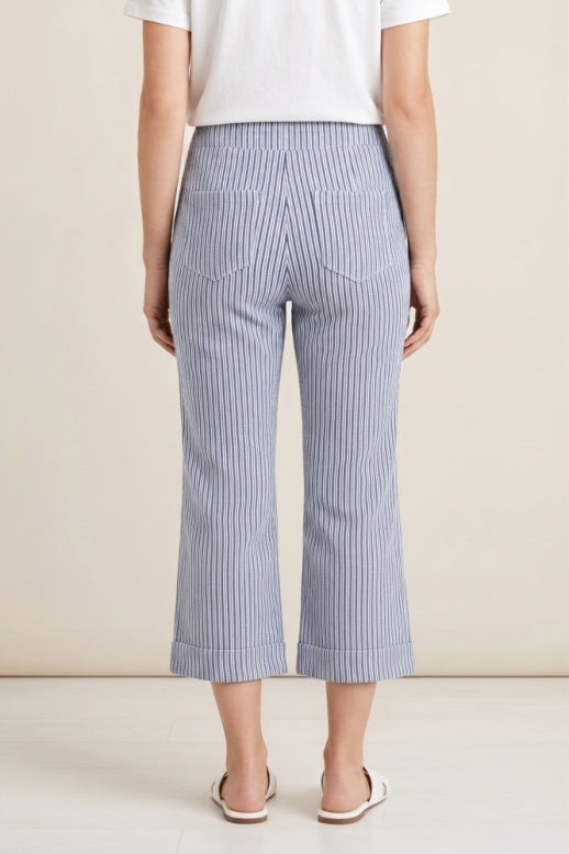 Habitat Catalina Stripe Monterey Crop Pant - 21564 - RIVIERA