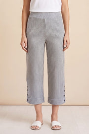 Habitat Catalina Stripe Monterey Crop Pant - 21564 - SLATE