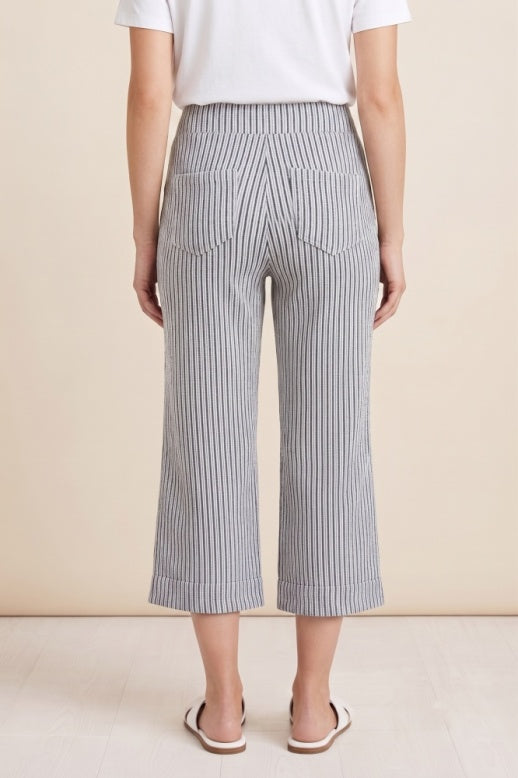 Habitat Catalina Stripe Monterey Crop Pant - 21564 - SLATE