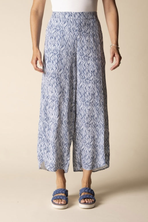 Habitat Viscose Rayon Crepe Bali Overlay Pant - 39265 - MARINE