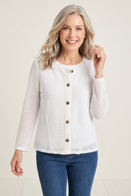 Habitat Summer Breeze Cardigan - 85800 - WHITE