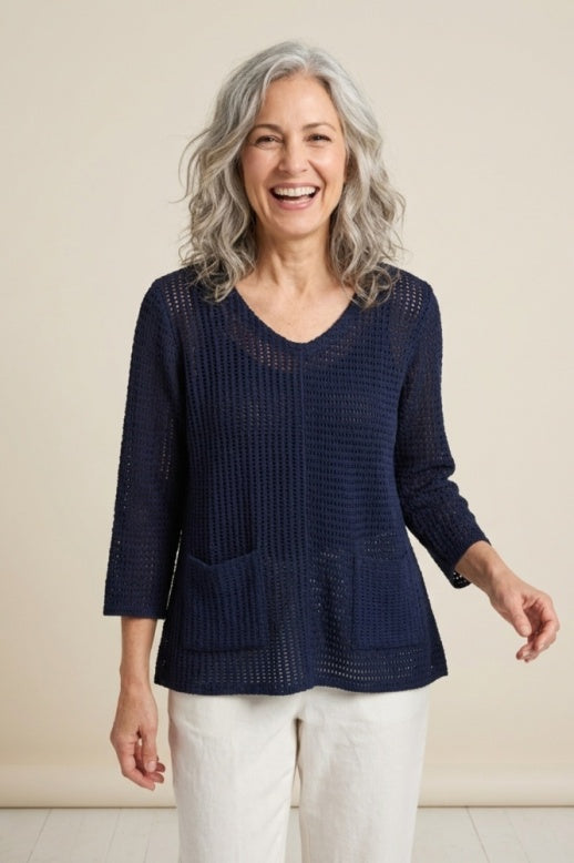 Habitat Summer Breeze Pullover - 85801 - ECRU (NOT NAVY)