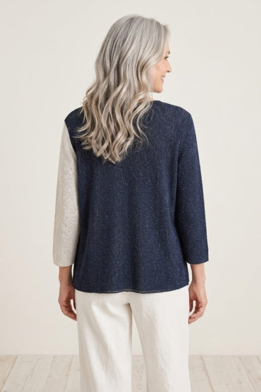 Habitat Petal Perfect Poppy Poise Pullover - 87101 - NAVY