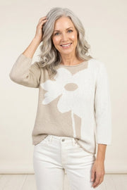 Habitat Petal Perfect Poppy Poise Pullover - 87101 - ECRU