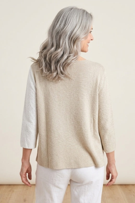 Habitat Petal Perfect Poppy Poise Pullover - 87101 - ECRU
