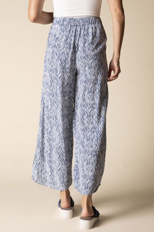 Habitat Viscose Rayon Crepe Bali Overlay Pant - 39265 - MARINE