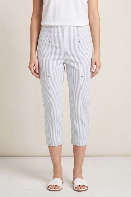Habitat Cool Tech Stripe Seaside Capri - 18065 - WHITE