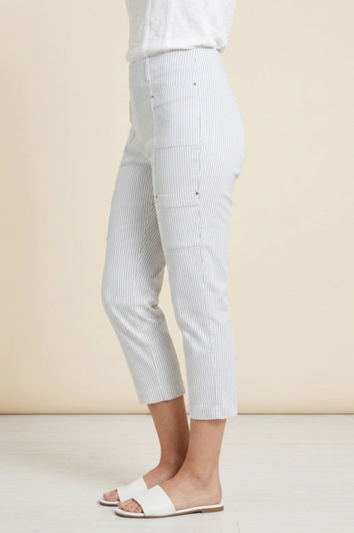 Habitat Cool Tech Stripe Seaside Capri - 18065 - WHITE