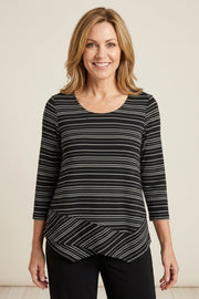 Habitat Core Travel Stripe Mix Angled Tee - 56653 - BLACK