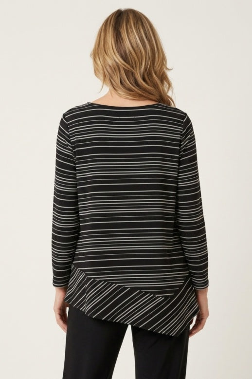 Habitat Core Travel Stripe Mix Angled Tee - 56653 - BLACK