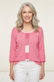 Habitat Sea You There Centerline Pullover - 89705 - FLAMINGO