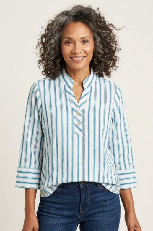 Habitat The Hamptons Stripe Pullover - 11744 - RIVIERA