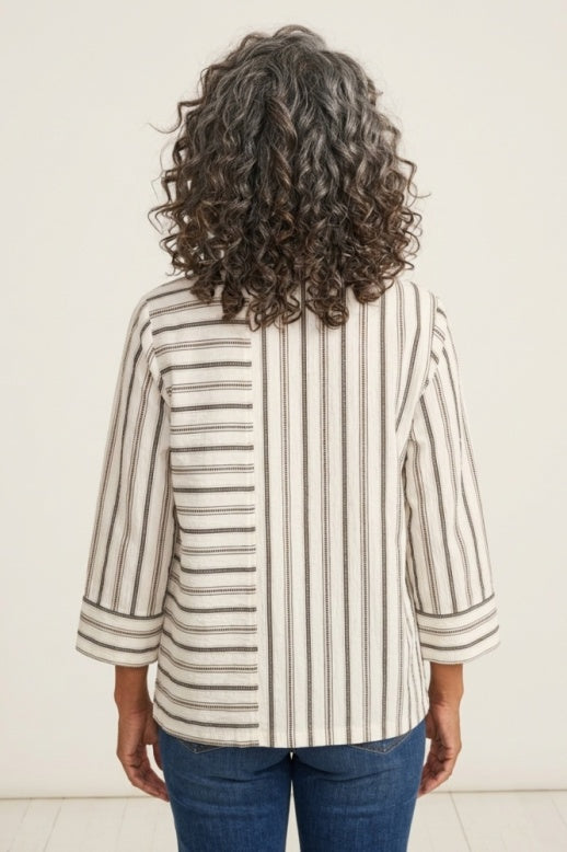 Habitat The Hamptons Stripe Mixed Directions - 11745 - BLACK
