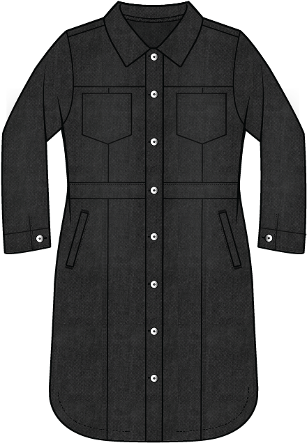 Habitat Stretch Denim City Jacket - 11419 - BLACK DENIM (NOT DARK DENIM)
