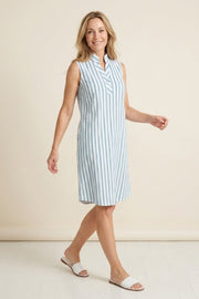 Habitat The Hamptons Stripe Placket Dress - 11780 - RIVIERA