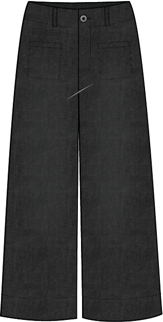 Habitat Stretch Denim Refreshed Ankle Jean - 11461 - BLACK DENIM (NOT MEDIUM DENIM)