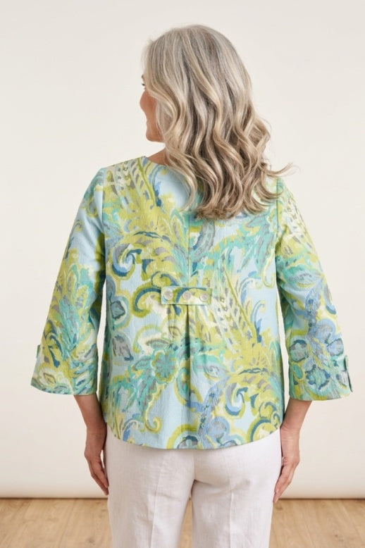 Habitat Destination Unknown Pleat Back Pullover Top - 34732 - CASCADE